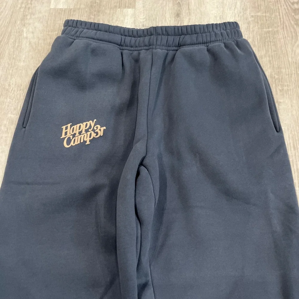 Happy Camp3r Puff Series Sweatpants Midnight Blue Medium NWT Cozy Joggers Heavy
